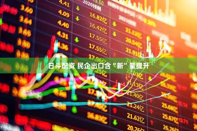 日斗配资 民企出口含“新”量提升