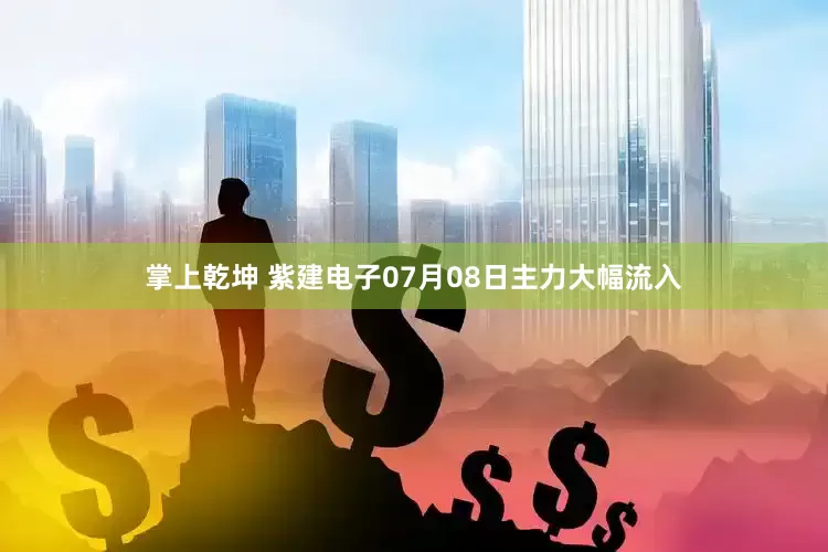 掌上乾坤 紫建电子07月08日主力大幅流入