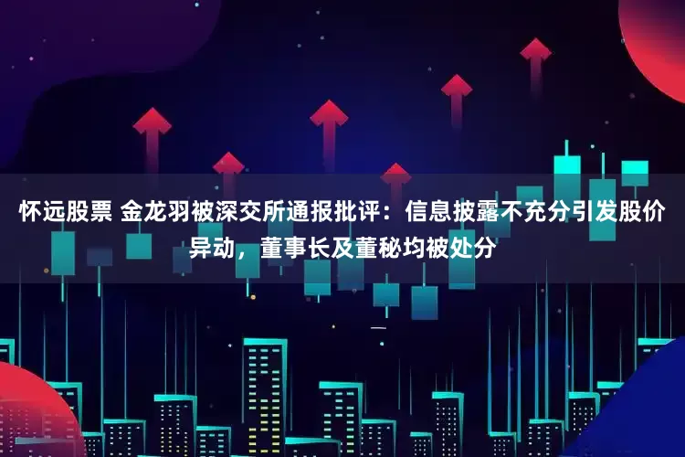 怀远股票 金龙羽被深交所通报批评：信息披露不充分引发股价异动，董事长及董秘均被处分